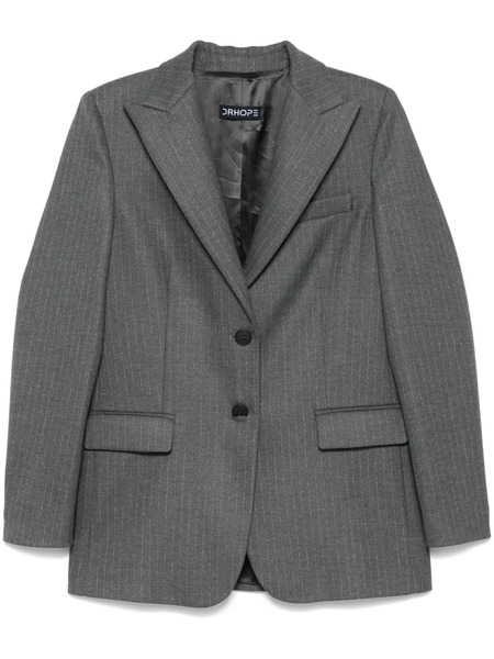  Drhope Pinstriped Blazer - Grey 