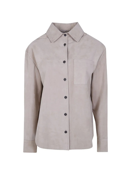  Drhope Pocket Suede Jacket - Neutrals 