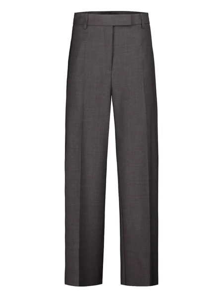  Drhope Pressed-crease Wool Trousers - Grey 