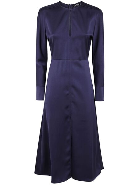  Drhope Satin Midi Dress - Blue 