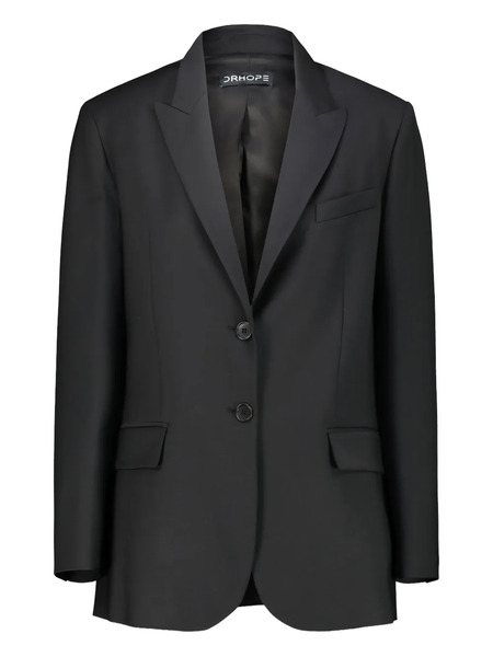  Drhope Two-button Wool Blazer - Black 