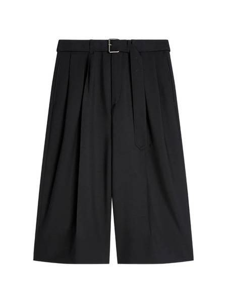  Dries Van Noten Belted Wool Shorts - Black 