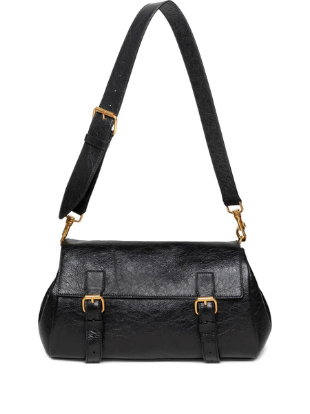  Dries Van Noten Buckle-fastening Leather Shoulder Bag - Black 
