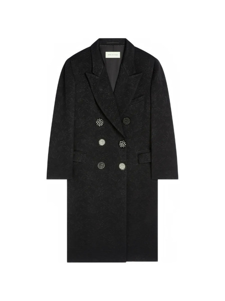  Dries Van Noten Buttoned Coat - Black 