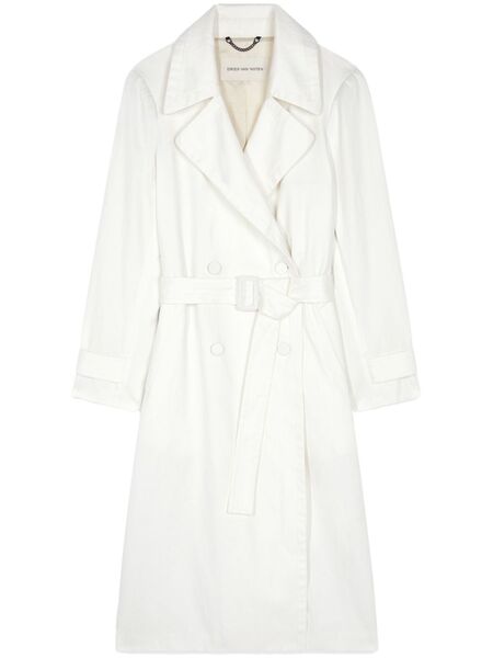  Dries Van Noten Cotton Mac Coat - White 