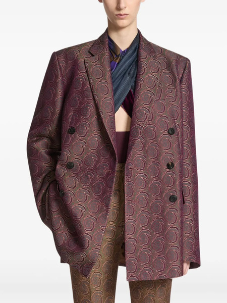  Dries Van Noten Double-breasted Blazer - Red 