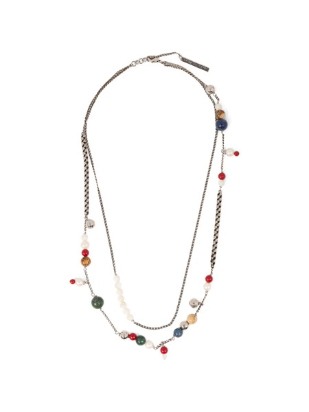  Dries Van Noten Double-chain Necklace - Silver 