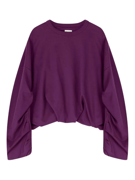 Dries Van Noten Draped Sweatshirt - Purple 