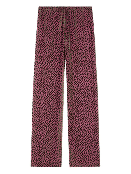  Dries Van Noten Elasticated Polka-dot Trousers - Pink 