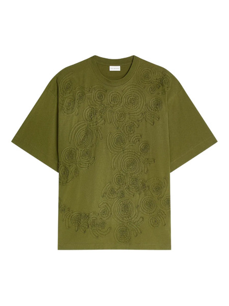  Dries Van Noten Embroidered Floral T-shirt - Green 