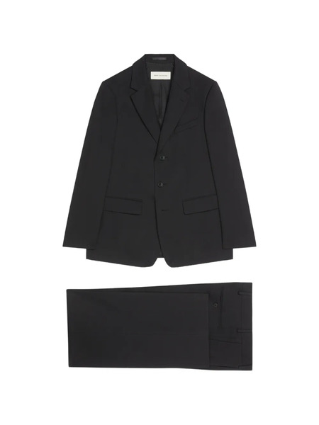  Dries Van Noten Flap-pocket Single Breasted Suit - Black 