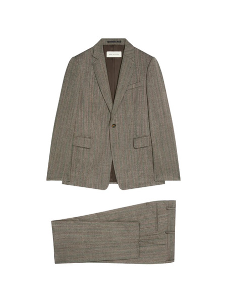  Dries Van Noten Flap-pocket Suit - Brown 