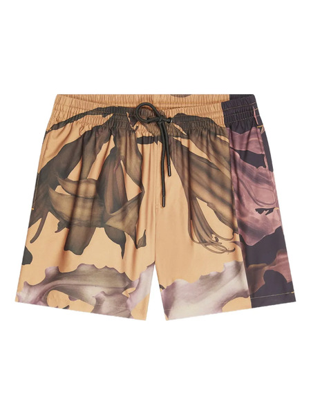  Dries Van Noten Floral-print Swim Shorts - Yellow 