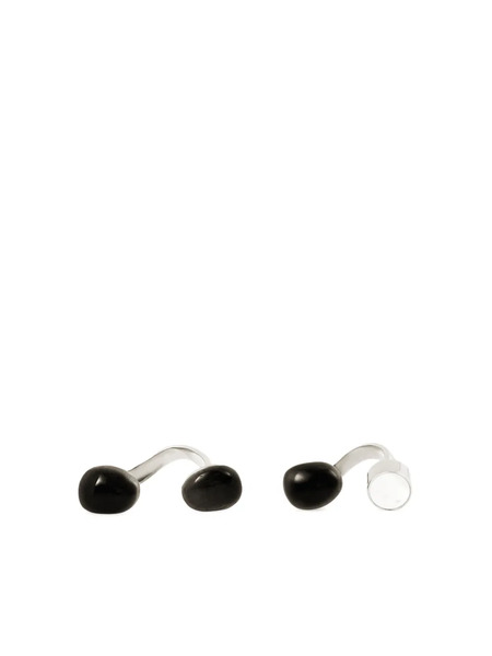  Dries Van Noten Gemstone-embellished Open Ring - Silver 