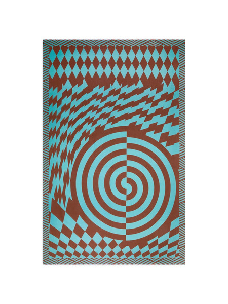 Dries Van Noten Geometric-print Pareo - Blue 