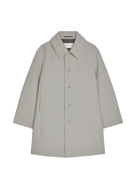  Dries Van Noten Gingham Coat - Grey 
