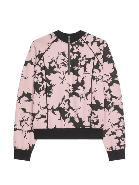 Dries Van Noten Jacquard Zip Sweatshirt - Pink 