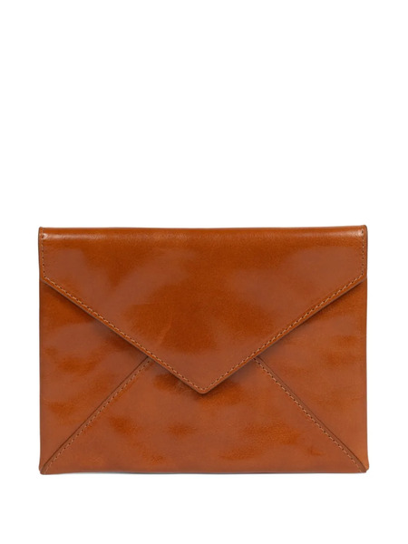  Dries Van Noten Leather Clutch Bag - Brown 