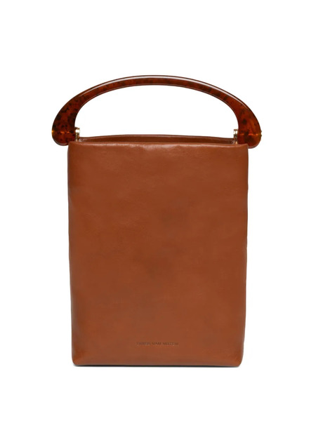  Dries Van Noten Leather Top-handle Mini Bag - Brown 