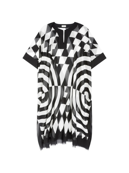  Dries Van Noten Loose-fit Printed Kaftan - White 