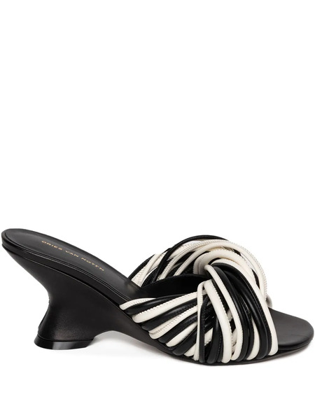  Dries Van Noten 75mm Open-toe Leather Sandals - White 