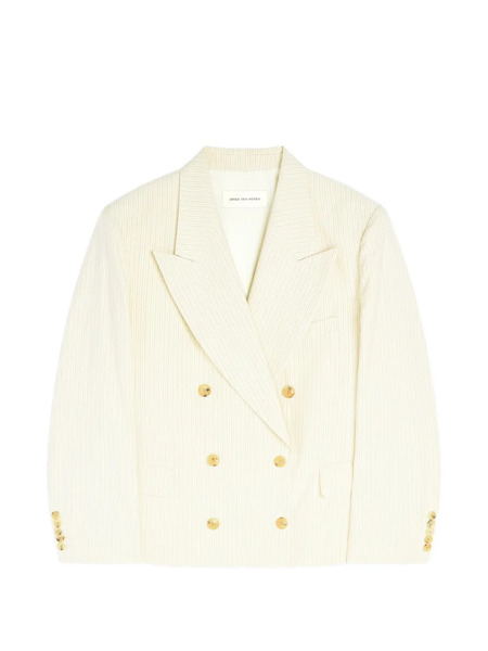  Dries Van Noten Oversized Double-breasted Blazer - Neutrals 