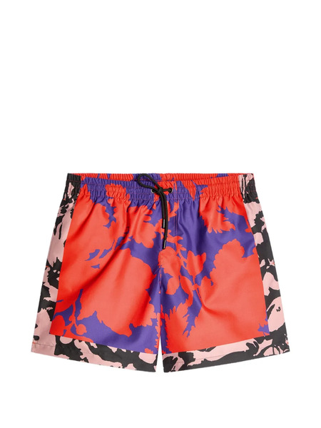  Dries Van Noten Printed Swim Shorts - Red 