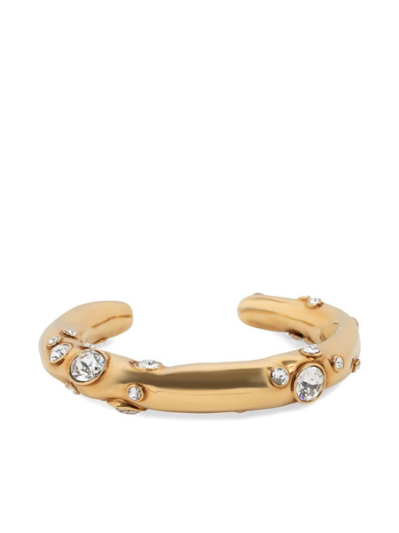  Dries Van Noten Rhinestone-embellished Bracelet - Gold 