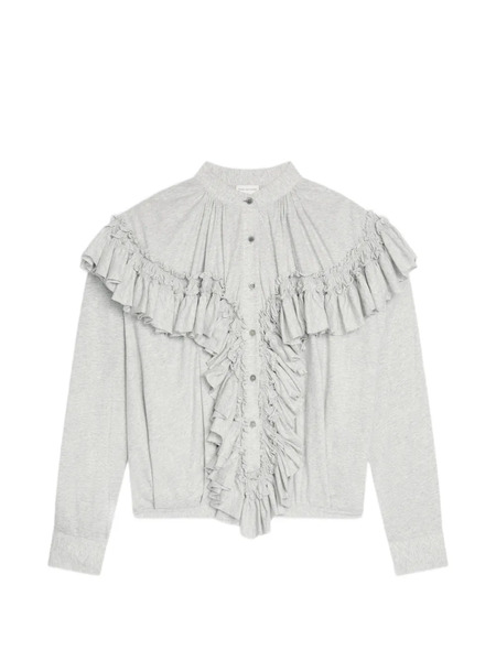  Dries Van Noten Ruffled Shirt - Grey 