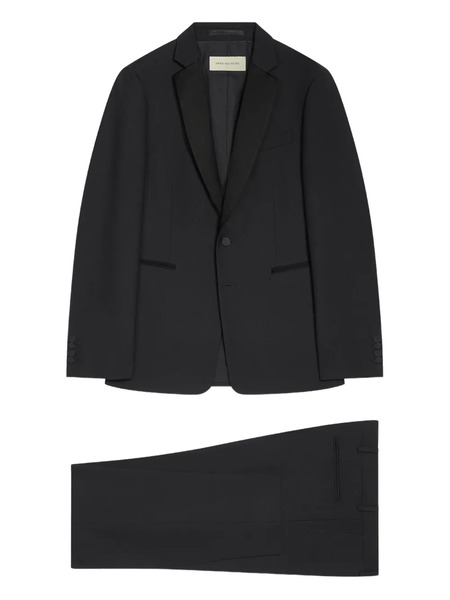  Dries Van Noten Shawl-lapel Tuxedo Suit - Black 