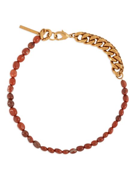  Dries Van Noten Stone Chain Necklace - Red 