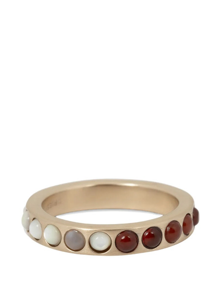  Dries Van Noten Stone-embellished Band Ring - Gold 