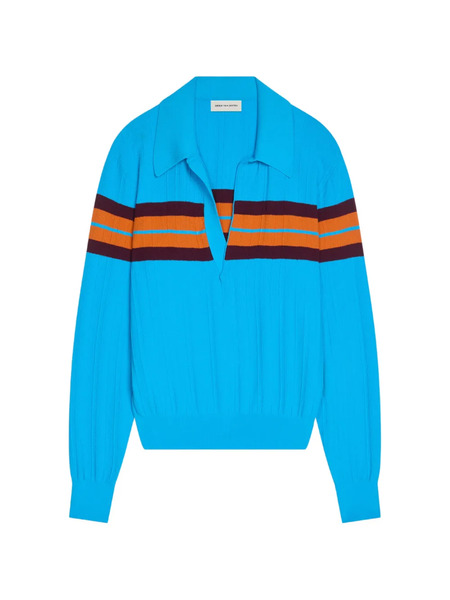  Dries Van Noten Striped Sweater - Blue 