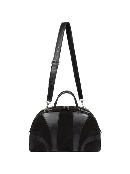  Dries Van Noten Suede Duffle Bag - Black 
