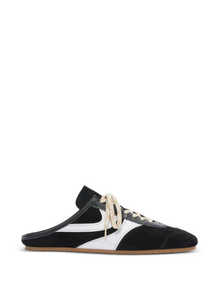 Dries Van Noten Suede Sneaker Mules - Black 