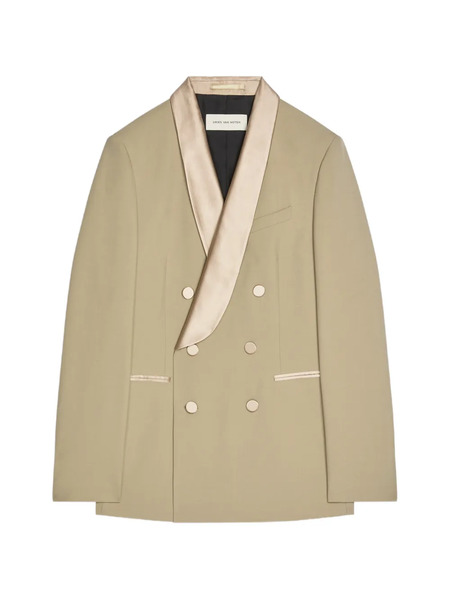  Dries Van Noten Tuxedo Double-breasted Blazer - Neutrals 