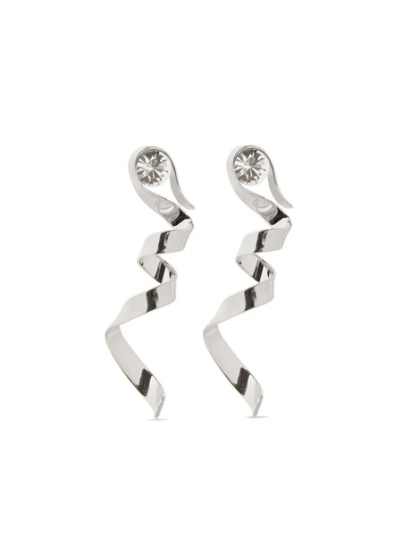  Dries Van Noten Wave Stud Earrings - Silver 