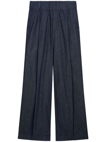  Dries Van Noten Wide Pleated Jeans - Blue 