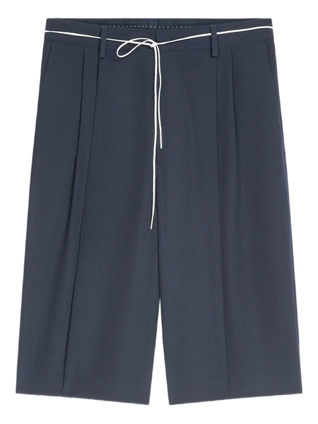  Dries Van Noten Wool Bermuda Shorts - Blue 