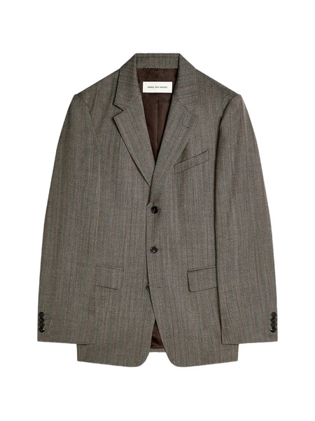  Dries Van Noten Wool Blazer - Brown 