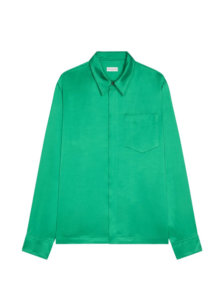  Dries Van Noten Zip-up Shirt - Green 