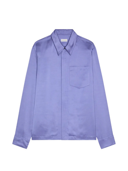  Dries Van Noten Zip-up Shirt - Purple 