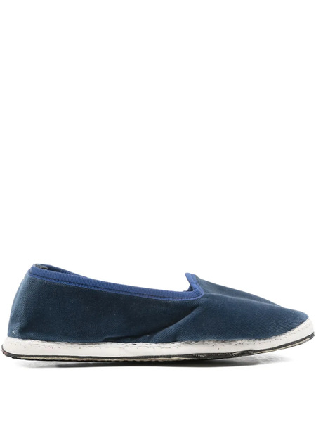  Drogheria Crivellini Classic Velvet Flat Loafers - Blue 