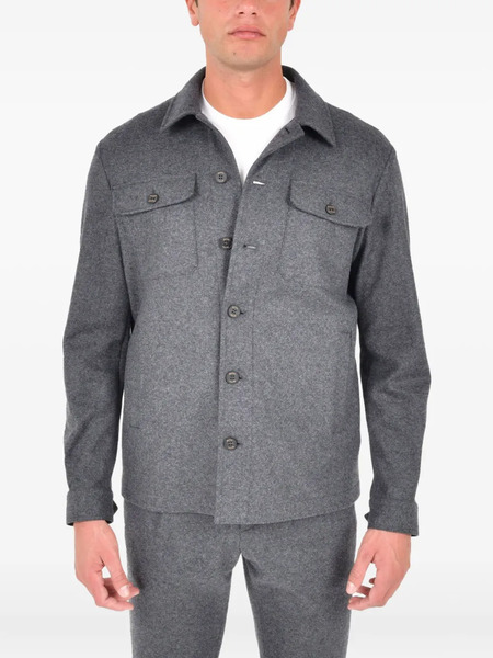  Drumohr Buttoned Pocket Shirt - Grey 