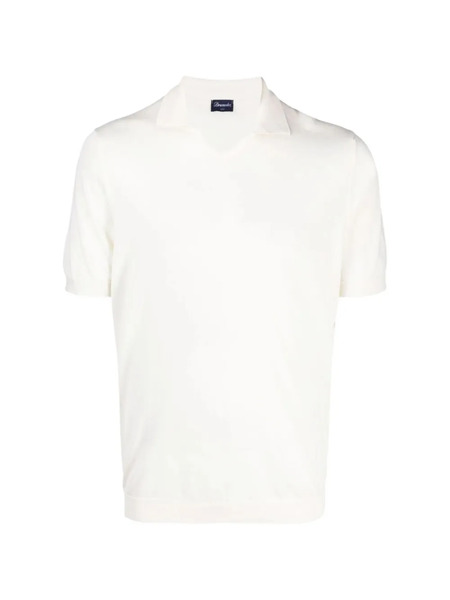  Drumohr Collared T-shirt - White 