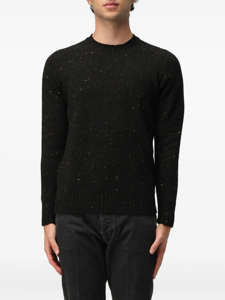  Drumohr Crewneck Speckled Sweater - Black 