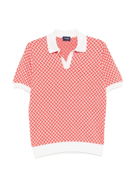 Drumohr Geometric-pattern T-shirt - Red 