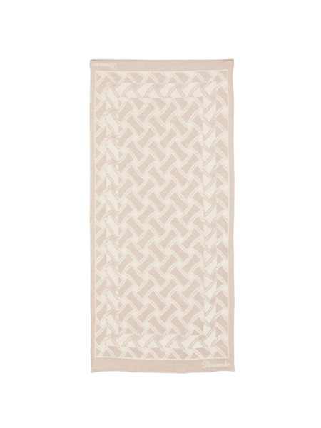  Drumohr Patterned Cotton Beach Towel - Neutrals 