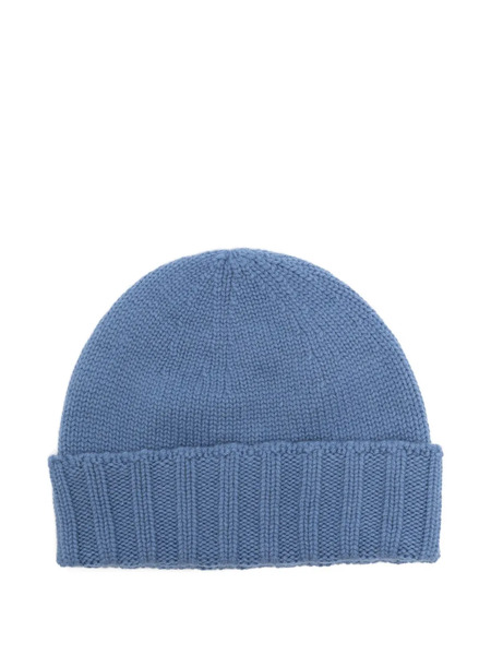  Drumohr Ribbed Beanie Hat - Blue 