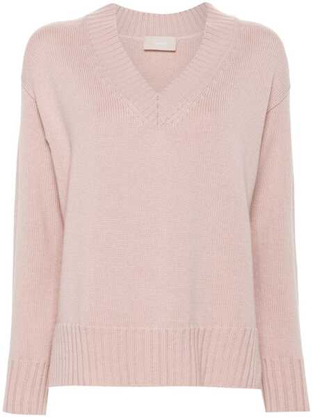  Drumohr V-neck Long-sleeve Sweater - Pink 